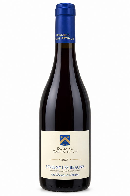 Savigny-lès-Beaune Aux Champs des Pruniers 2023 – Domaine Camp-Atthalin