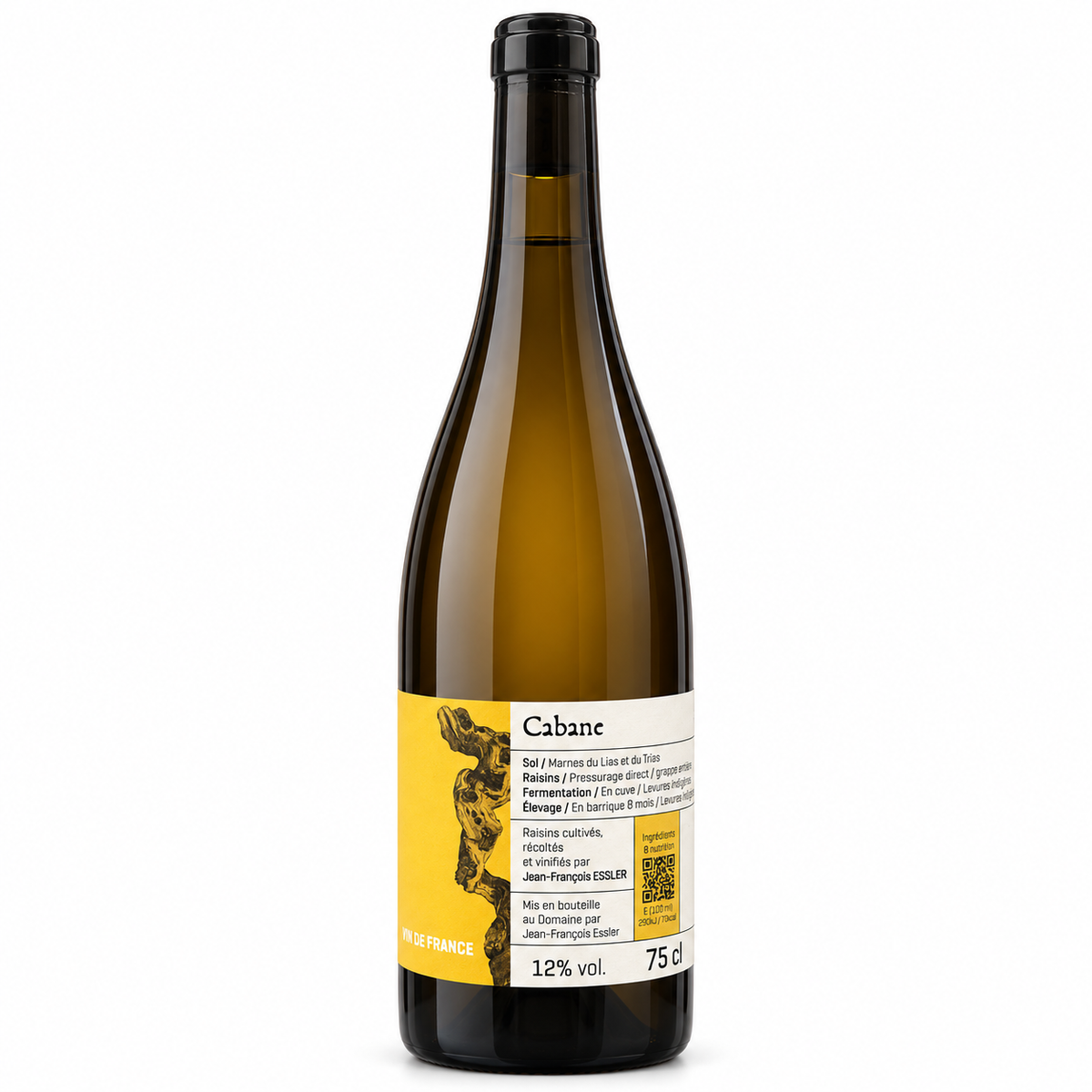 Cabane 2025 Jean-François Essler – packshot bottiglia 75 cl